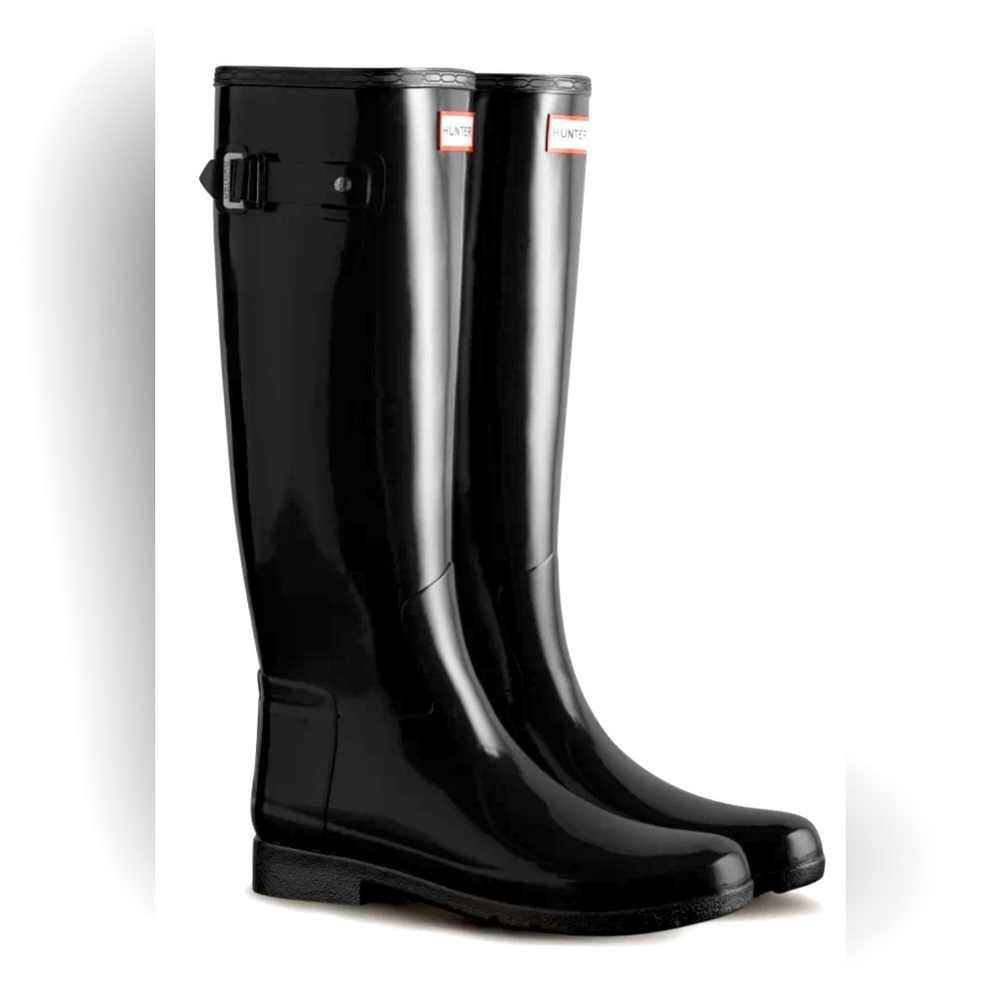 Hunter Women's Refined Slim Fit Tall Gloss Rain Boots